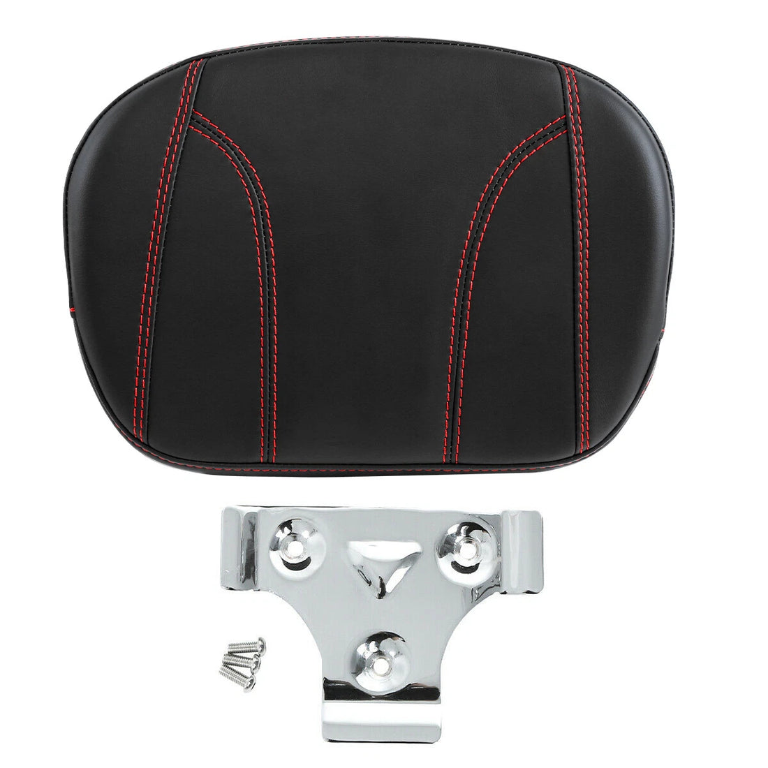 Red Stitching Sissy Bar Passenger Backrest Pad Fit For Harley Softail Slim Flsl