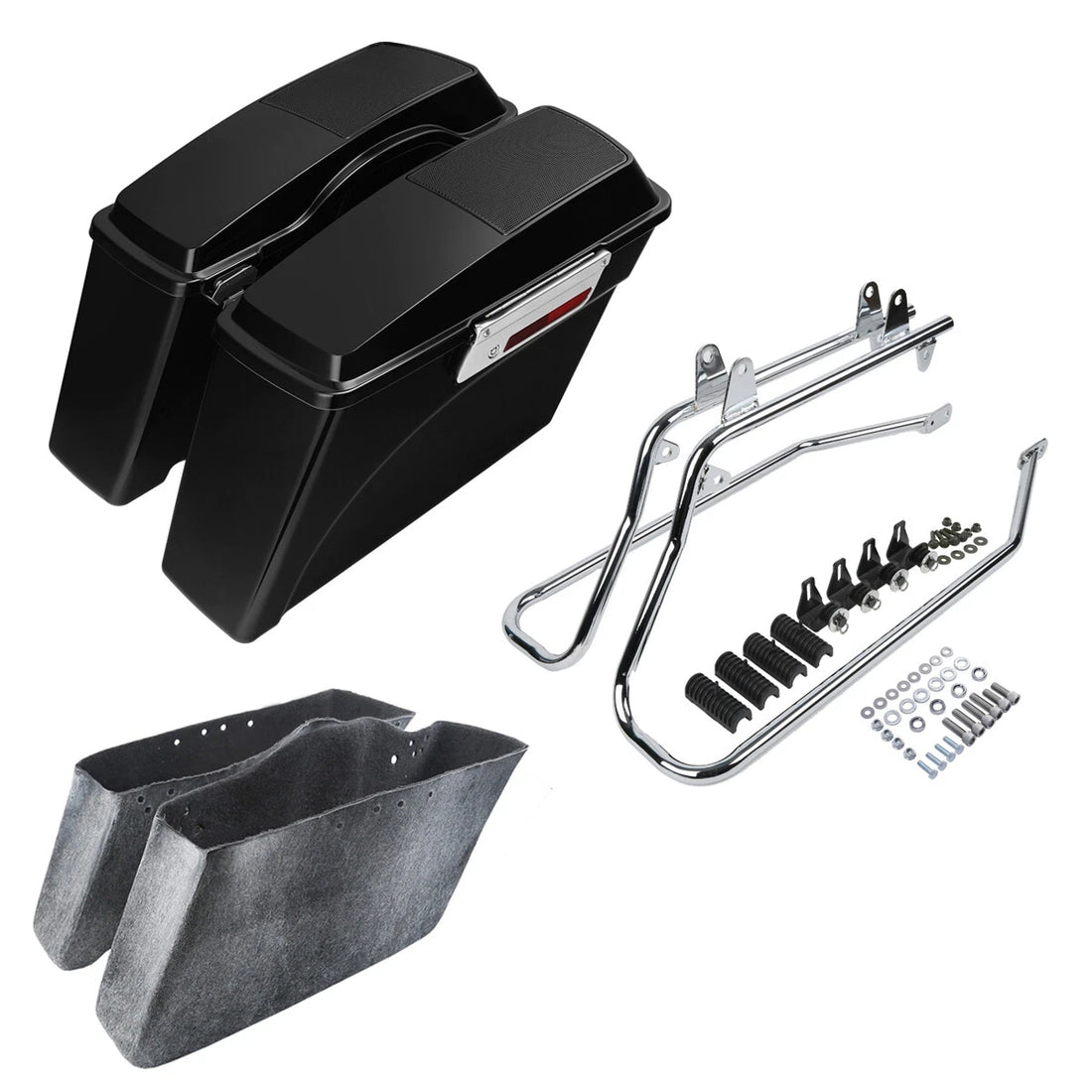 Saddlebags 6x9 Speaker Lids Conversion Bracket Fit For Harley Softail 1984-2017