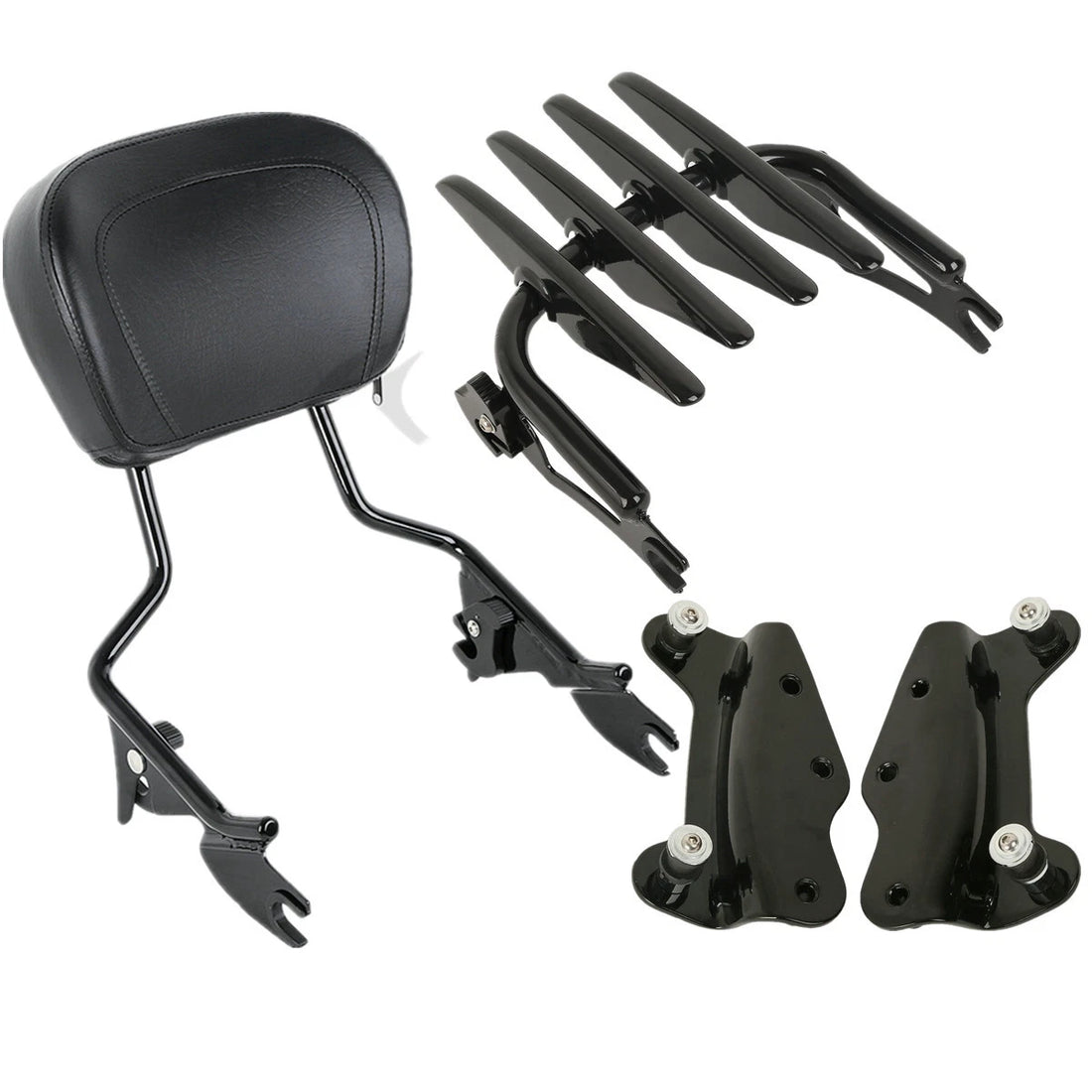 Backrest Sissy Bar Stealth Luggage Rack Docking Fit For Harley Road Glide 09-13