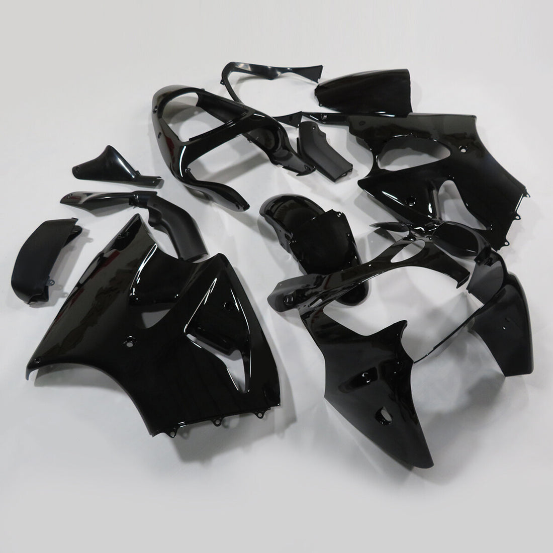 Glossy Black ABS Fairing Kit For Kawasaki Ninja ZX6R 2000-2002 ZZR600 2005-2008