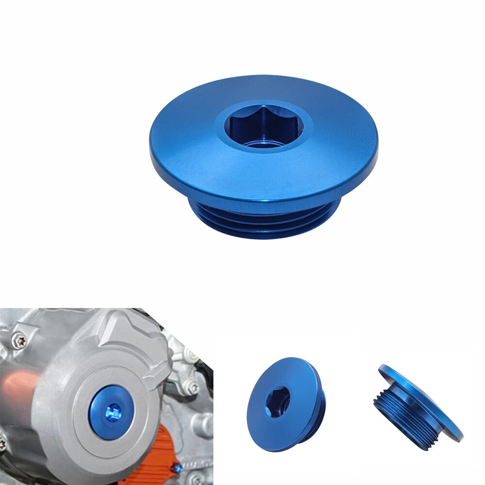 Blue CNC Engine Ignition Cover Plug Cap For 690 Supermoto Smc Enduro ABS 390