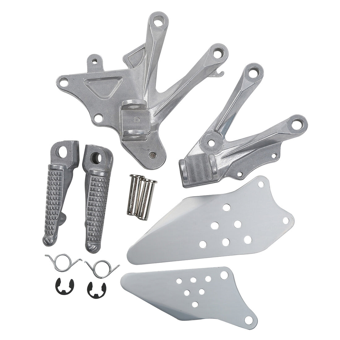 Front Rider Driver Footrest Footpegs Bracket Fit For Kawasaki ZX10R 2006-2010 09