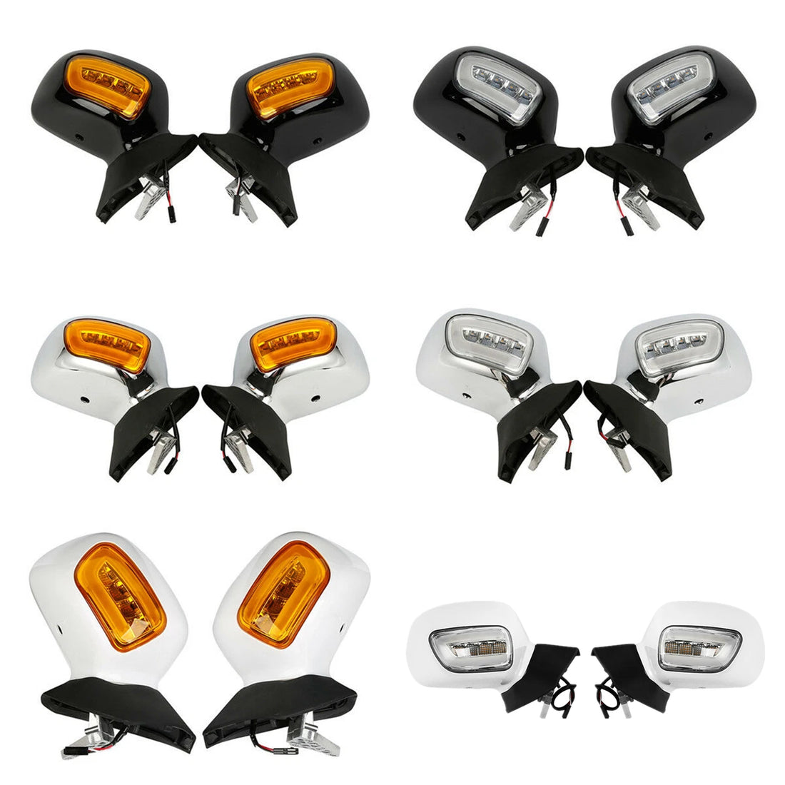 Rear View Mirror W/ LED Turn Signals Fit For Honda Goldwing 1800 GL1800 01-17 16