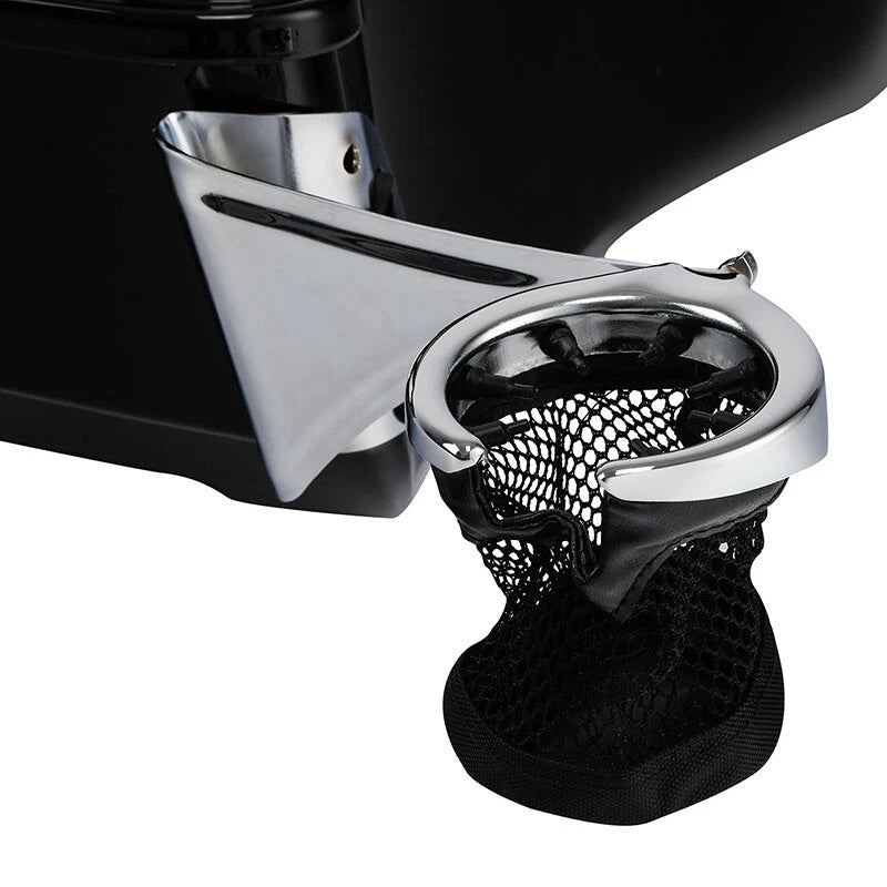 Rear Passenger Drink Cup Holder For Harley Touring Road Electra Glide 2014-2024