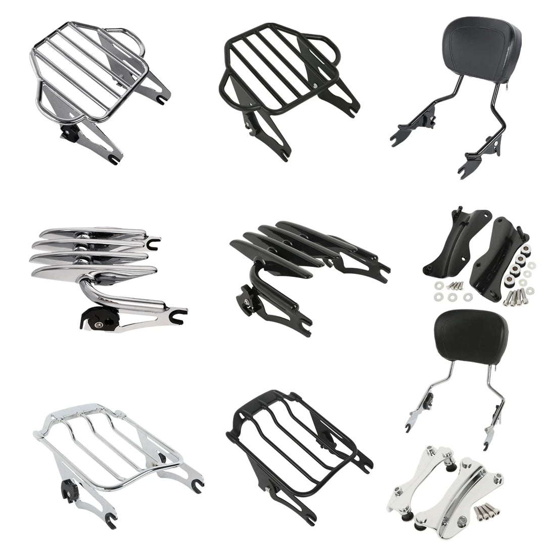 Sissy Bar Backrest Luggage Rack Docking Hardware Fit For Harley Touring 14-2025