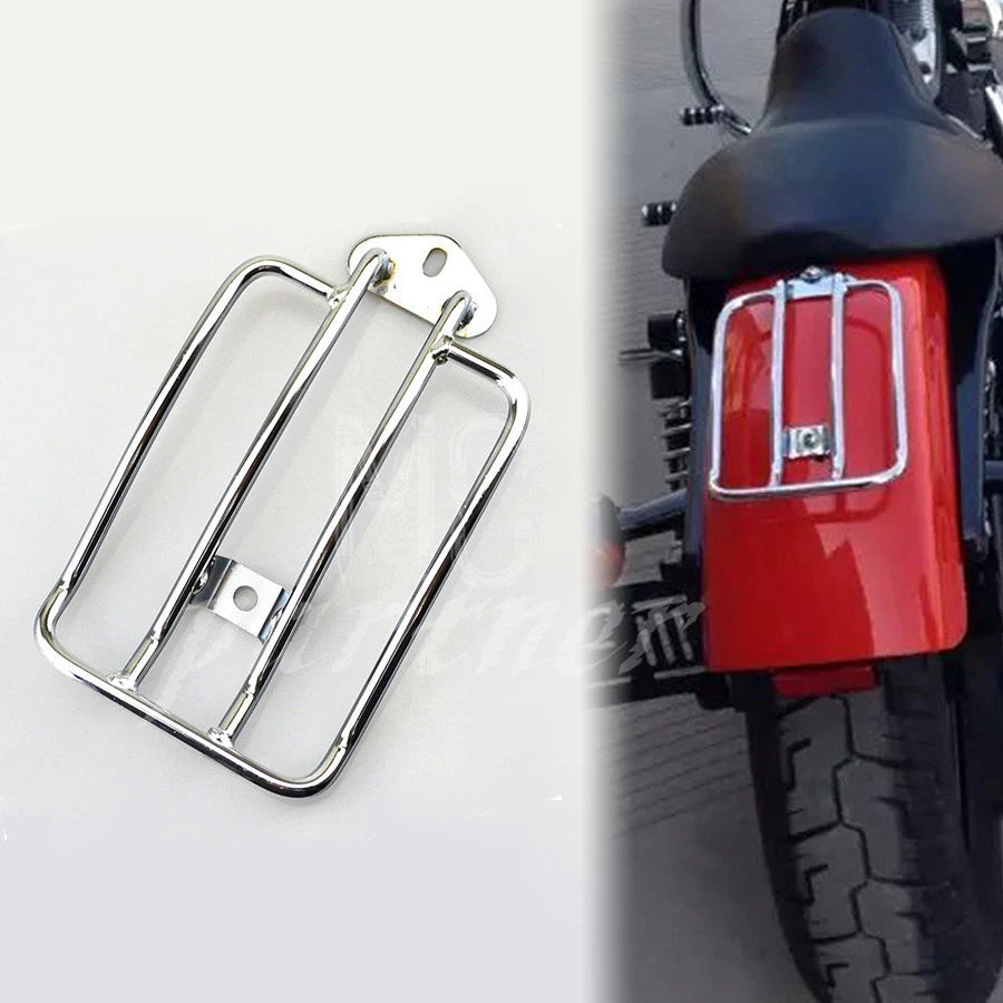 Chrome Metal Solo Seat Luggage Rack For Harley Sportster XL883 1200 2004-2014