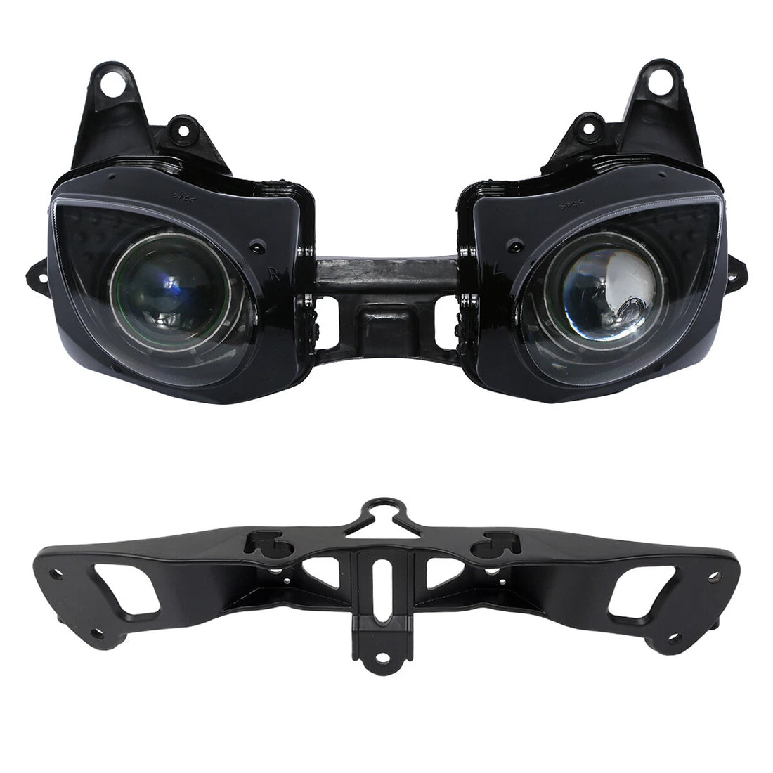 Headlight Assembly & Fairing Stay Bracket Fit For Kawasaki Ninja ZX6R 2007-2008