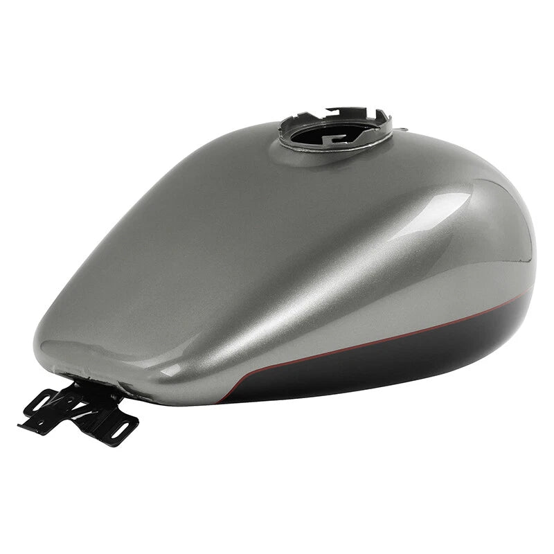 Fuel Gas Tank Fit For Harley Street Glide 2008-2023 Billet Silver /Vivid Black