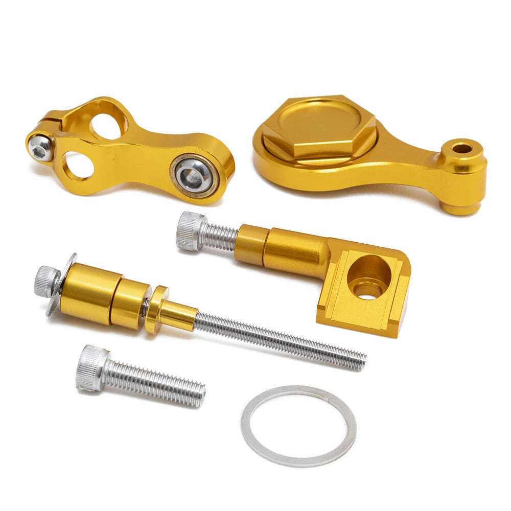 Motorcycle Gold CNC Steering Damper Bracket Mounting For Yamaha YZF R6 2006-2011