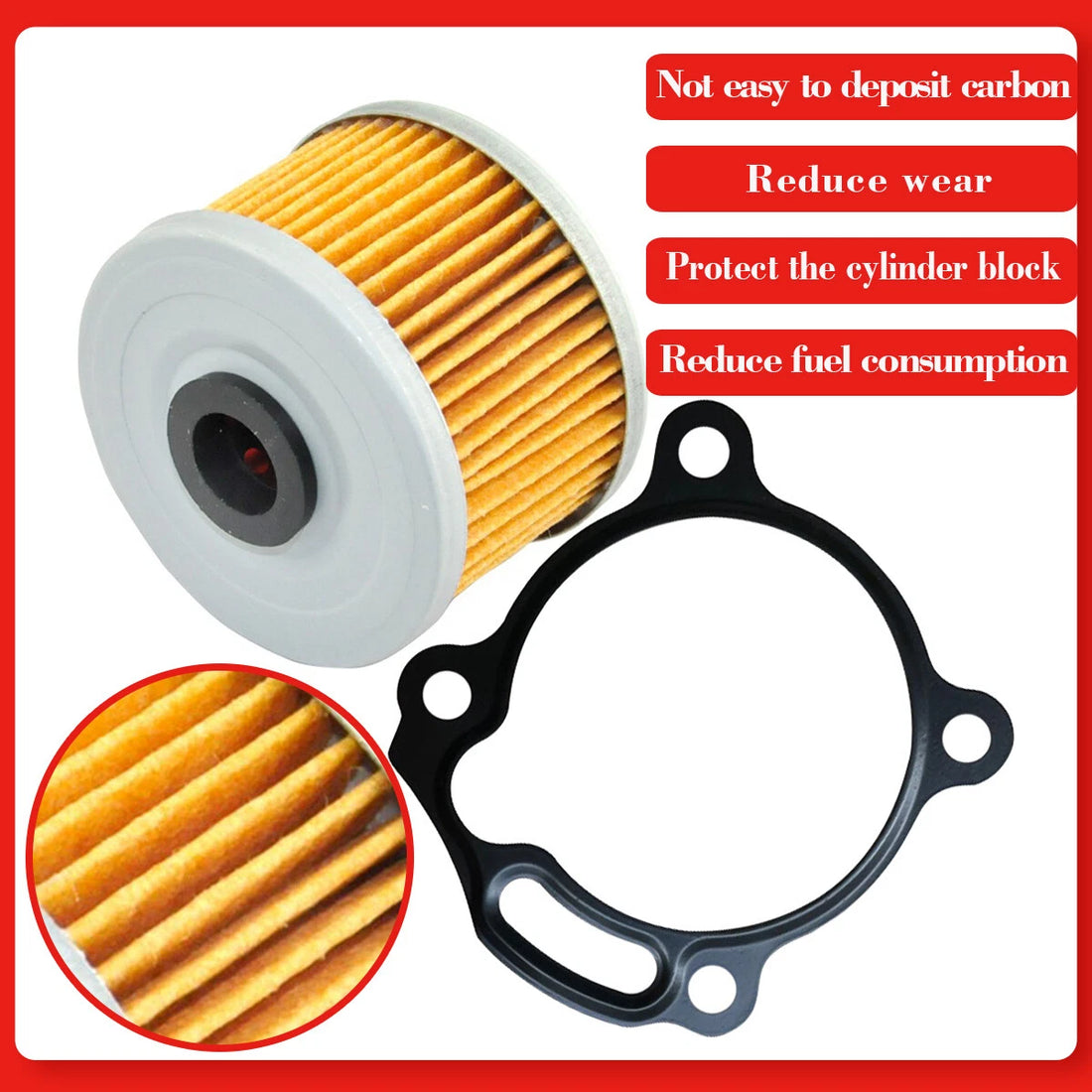 Oil Filter and Gasket For Honda CRF250L 13-19 CRF250LA 17-19