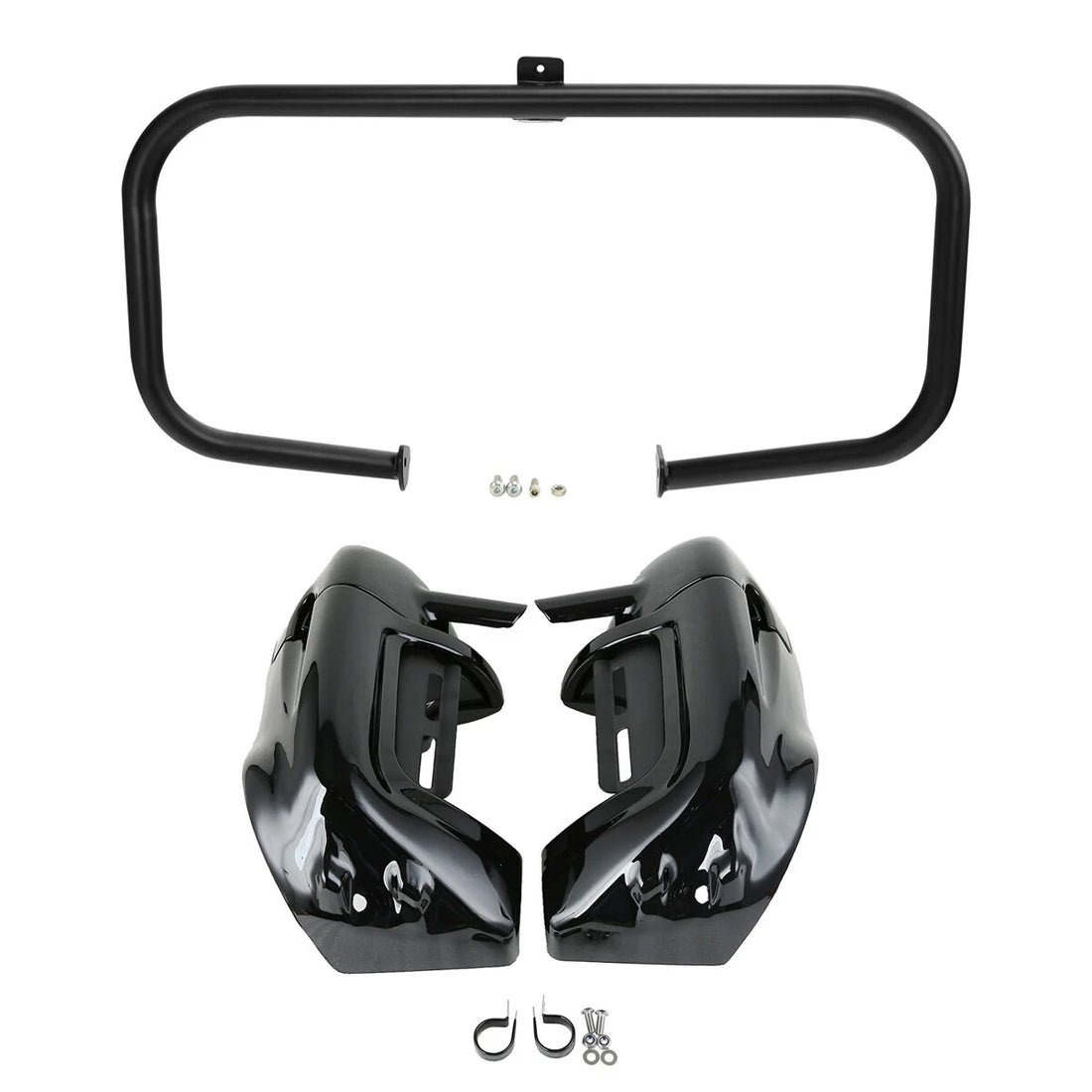 Lower Vented Fairing & Engine Crash Bar Fit For Harley Road King Glide 1997-2008