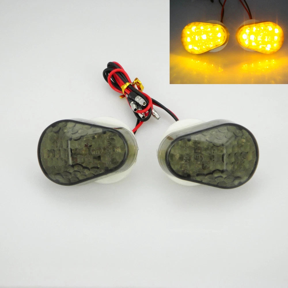 Motorcycle Turn Signals LED Lights for Kawasaki Ninja ZX-9R 1998-2003 Smoke