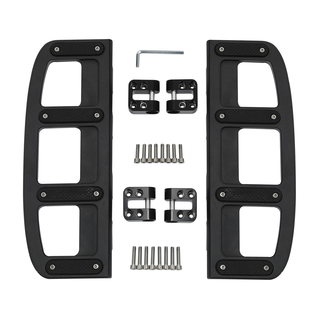Matte Black Driver Footboard Floorboard Fit For Harley Street Road Glide 2009-24