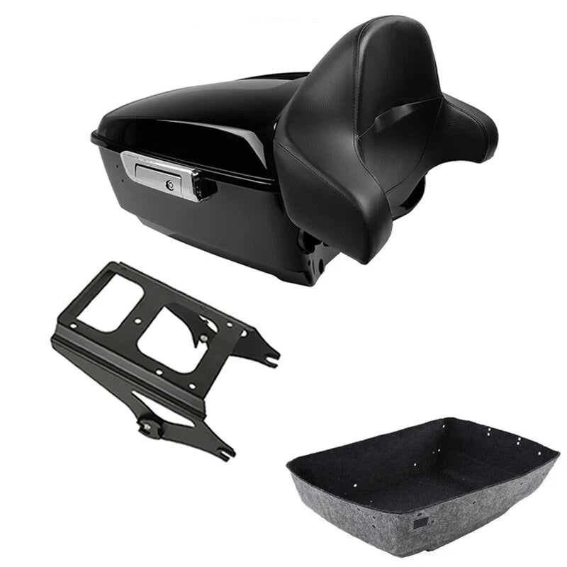 King Trunk Luggage Pad 2-Up Mount Fit For Harley Touring Road Glide 09-13