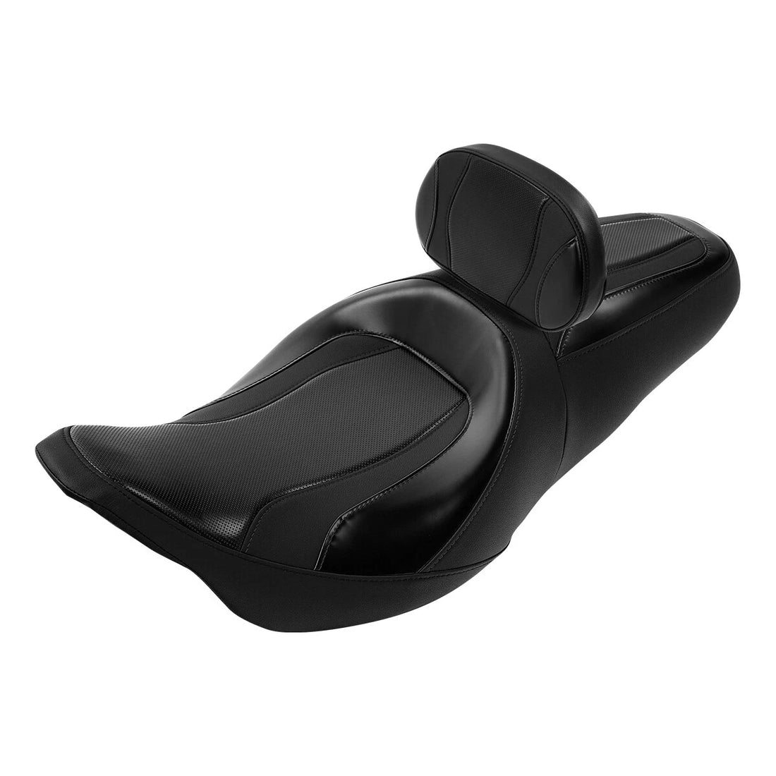 Driver & Passenger Seat w/ Rider Backrest Fit For Harley Touring 2009-2023