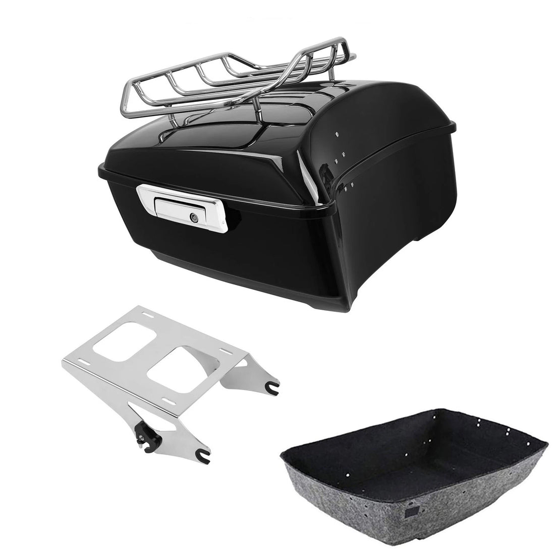 King Trunk Luggage Rack Mount Fit For Harley Road Electra Street Glide 2014-2026