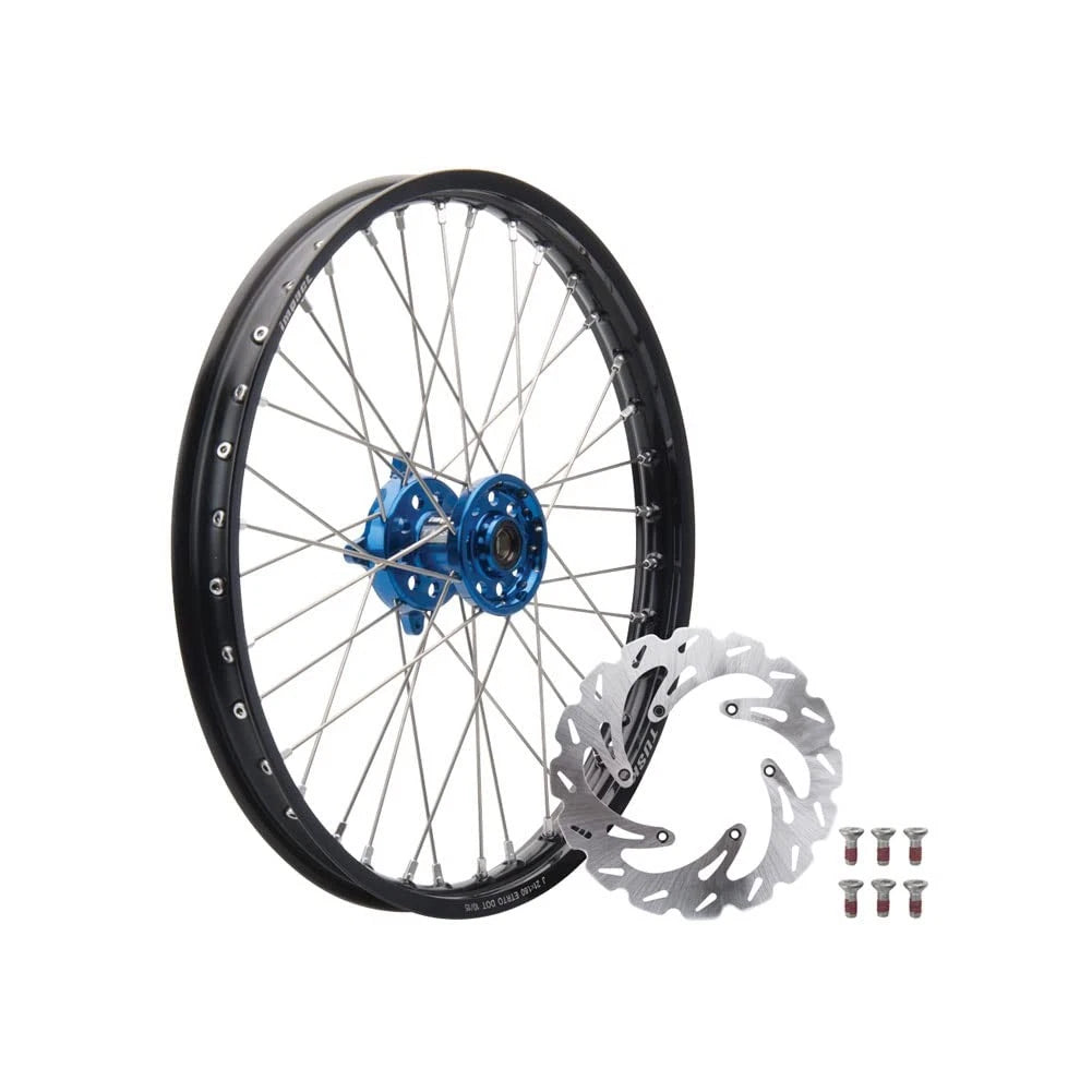 Tusk 19335900244e57-dcea5e Impact Complete Front Wheel PK 21x1.60 Black Rim