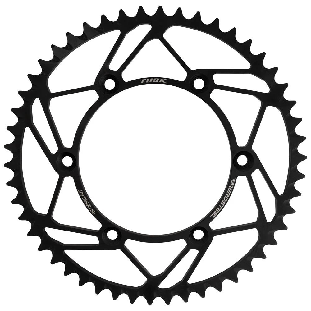 Tusk AeroSteel Rear Sprocket 50 Tooth For Yamaha WR450F 2003-2009,2011-2026