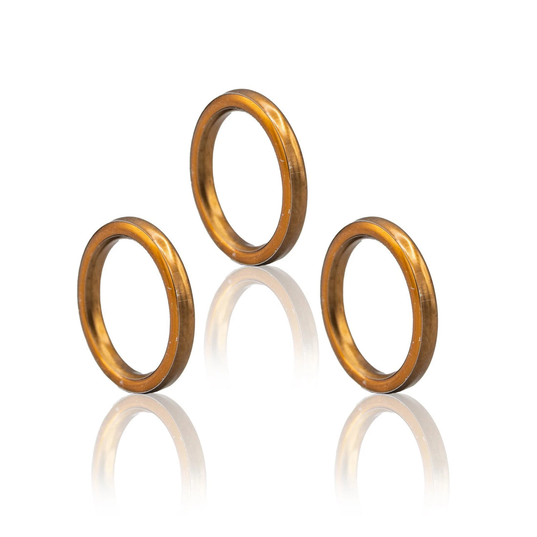 3 Copper Gasket 40MMx30MMx5MM Exhaust Muffler Pipe For GY6 49CC 50CC 125CC 150CC