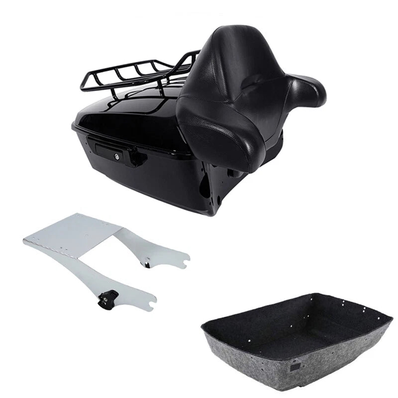 King Trunk Backrest Mount Fit For Harley Touring Electra Glide 1997-2008