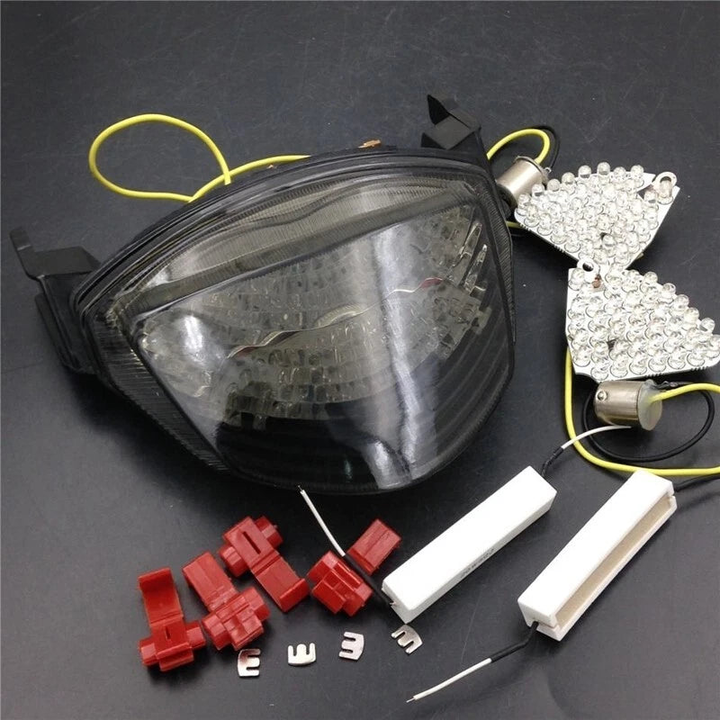 Fit Suzuki GSXR1000 2005-2006 Motorcycle Smoke Led Tail Brake Light Turn Signals
