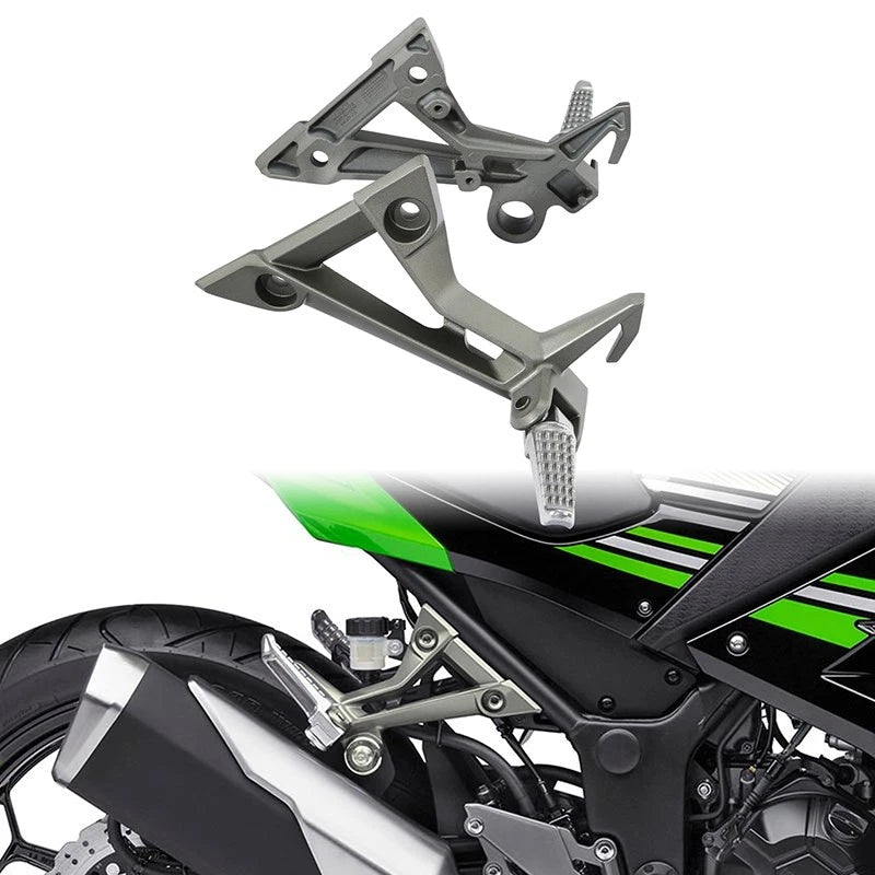Rear Passenger Foot Pegs Bracket Mount Fit For Kawasaki Ninja 300 2013-2017