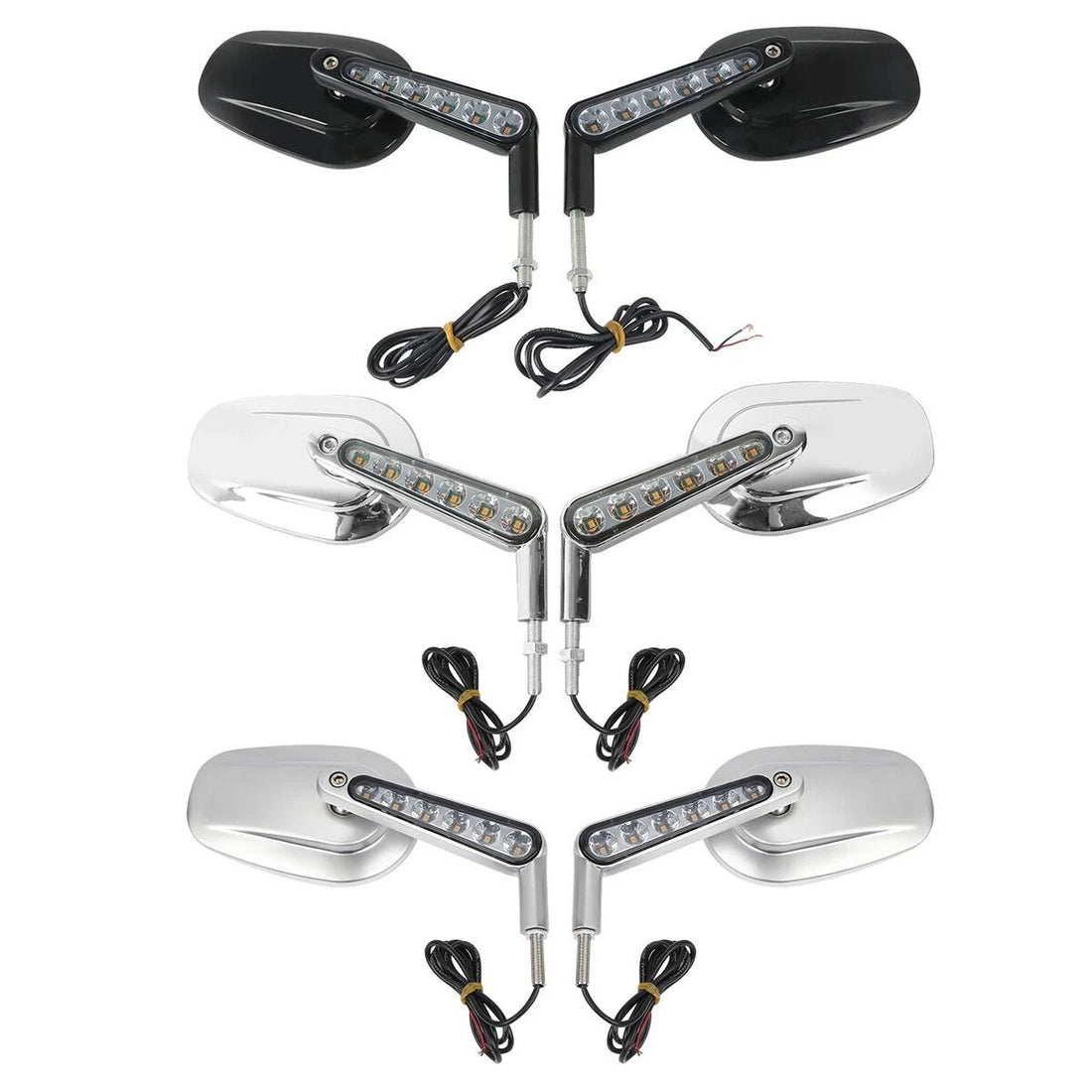 Rear View Mirrors & LED Front Turn Signals Fit For Harley Davidson VROD VRSCF