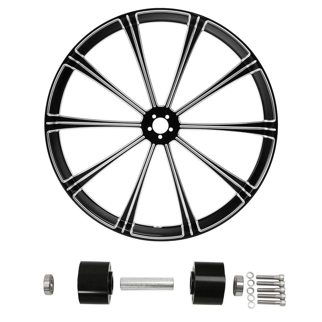 32'' x 3.5'' Front Wheel Rim Dual Disc Hub Fit For Harley Road Glide 1997-2021