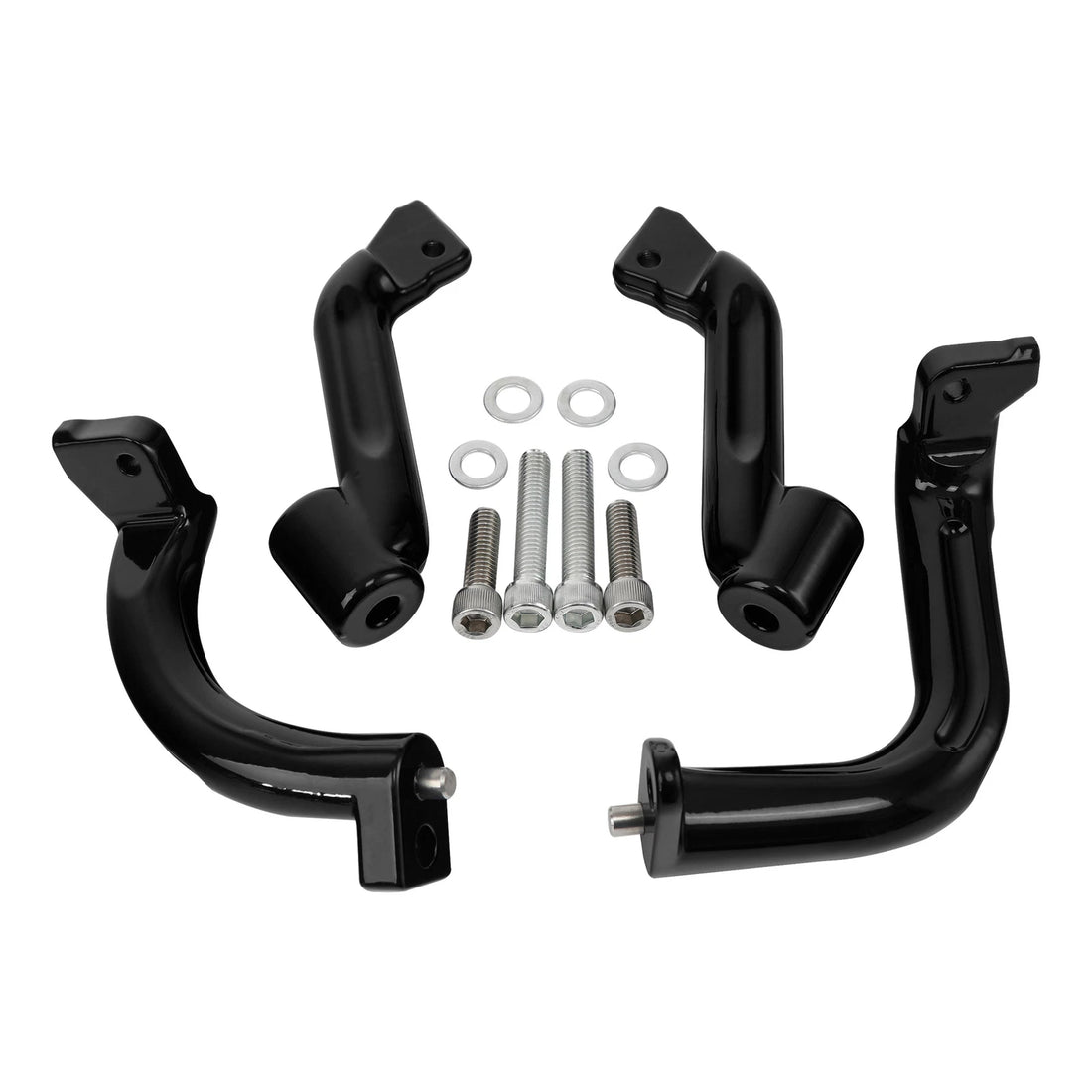 Rider Driver Floorboard Mount Bracket Fit For Harley Street Glide 2017-23 Black