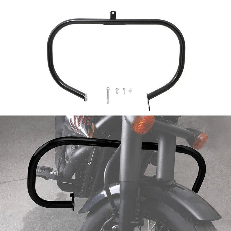 Black Highway Crash Bar Engine Guard Fit For Honda VT750 Shadow Phantom 10-25 US