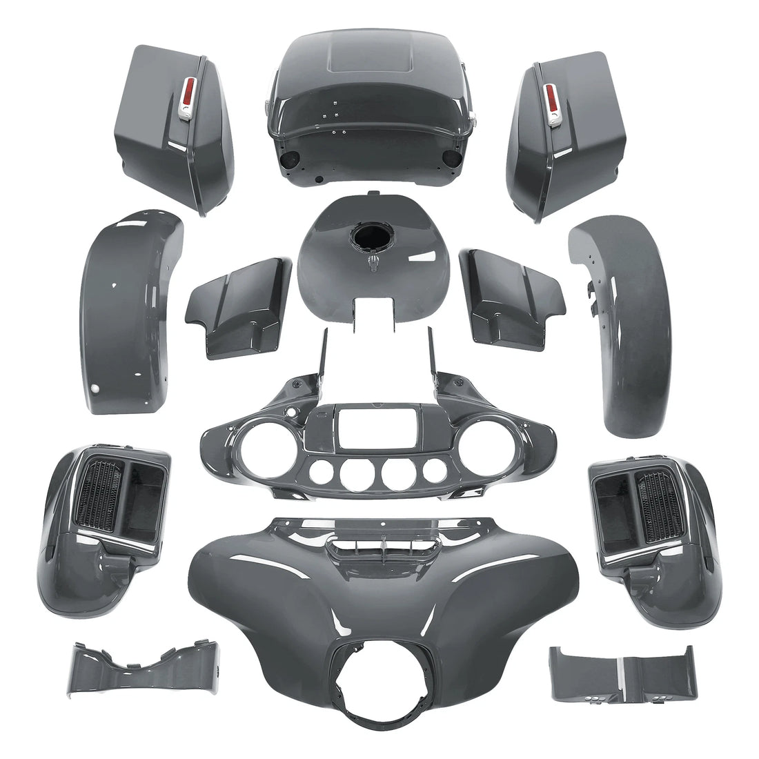 Fairings Body Work Fit For Harley Electra Glide Ultra Limited 14-24 Gunship Gray
