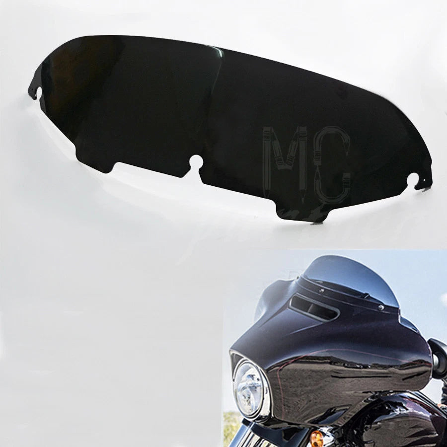 Black 5" Wave Windshield Windscreen For Harley Flht Flhtc Flhx Touring 1996-2013