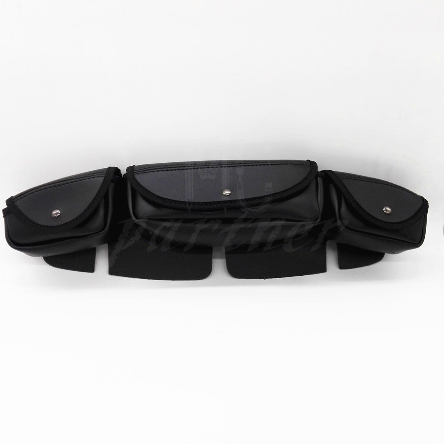 Windshield Bag Saddle 3 Pouch Pocket Fairing For Harley Touring Electra Glide