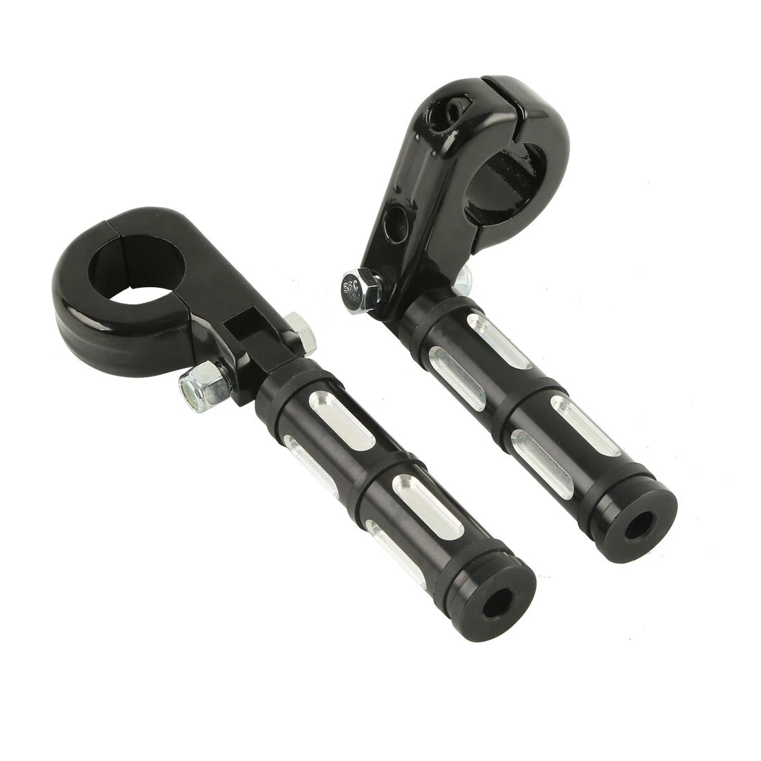 1 1/4" 32mm Highway Engine Guard Footpeg Peg Clamps Fit For Harley Touring Glide