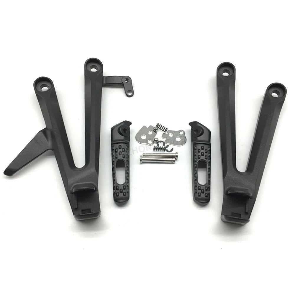 Black Rear Passenger Foot Pegs Bracket Kit Fit For Honda CBR1000RR 2004-2006 07
