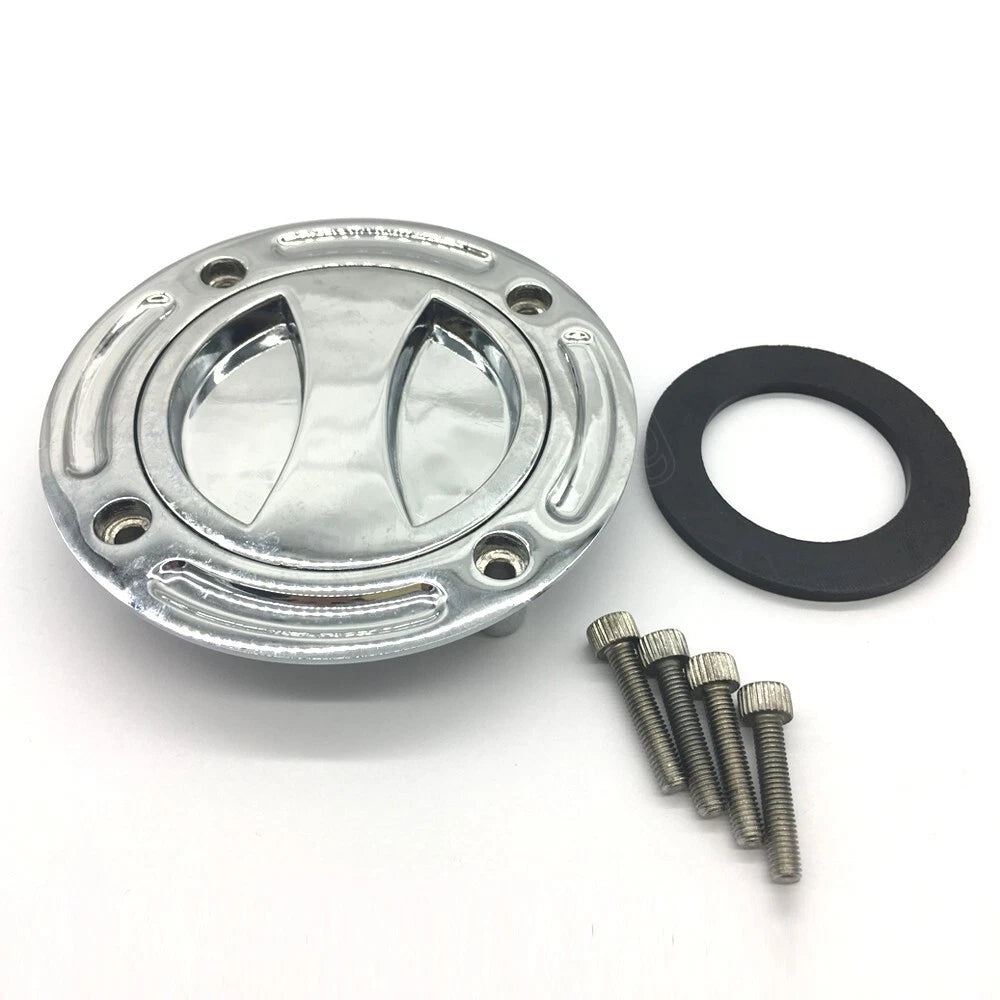 Silver Keyless Fuel Tank Cap for Suzuki GSXR600/750/1000 Hayabusa TL1000R 96-07