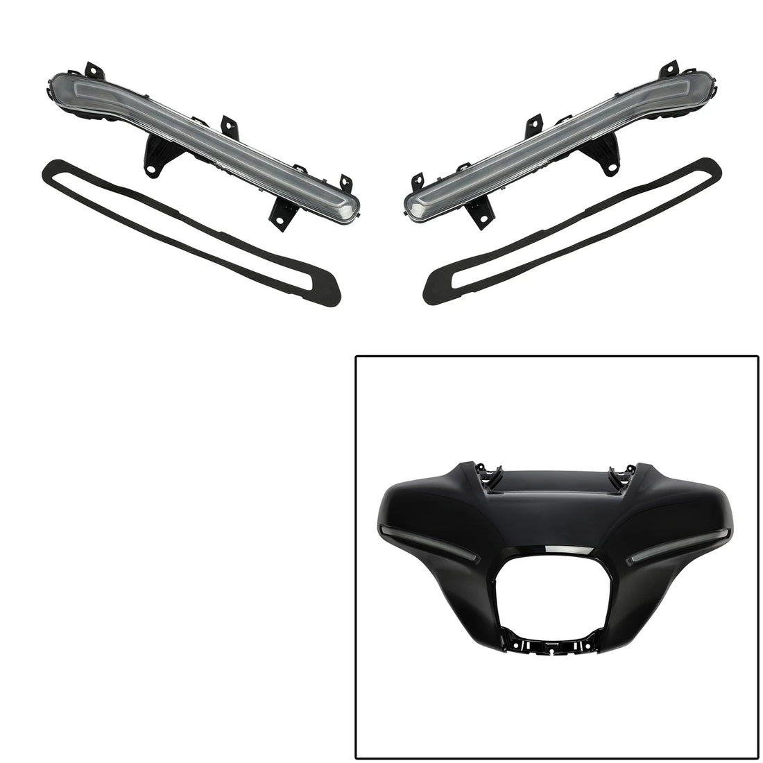 Front Fairing Turn Signals Lights Fit For Harley Cvo Street Glide 2023-2026