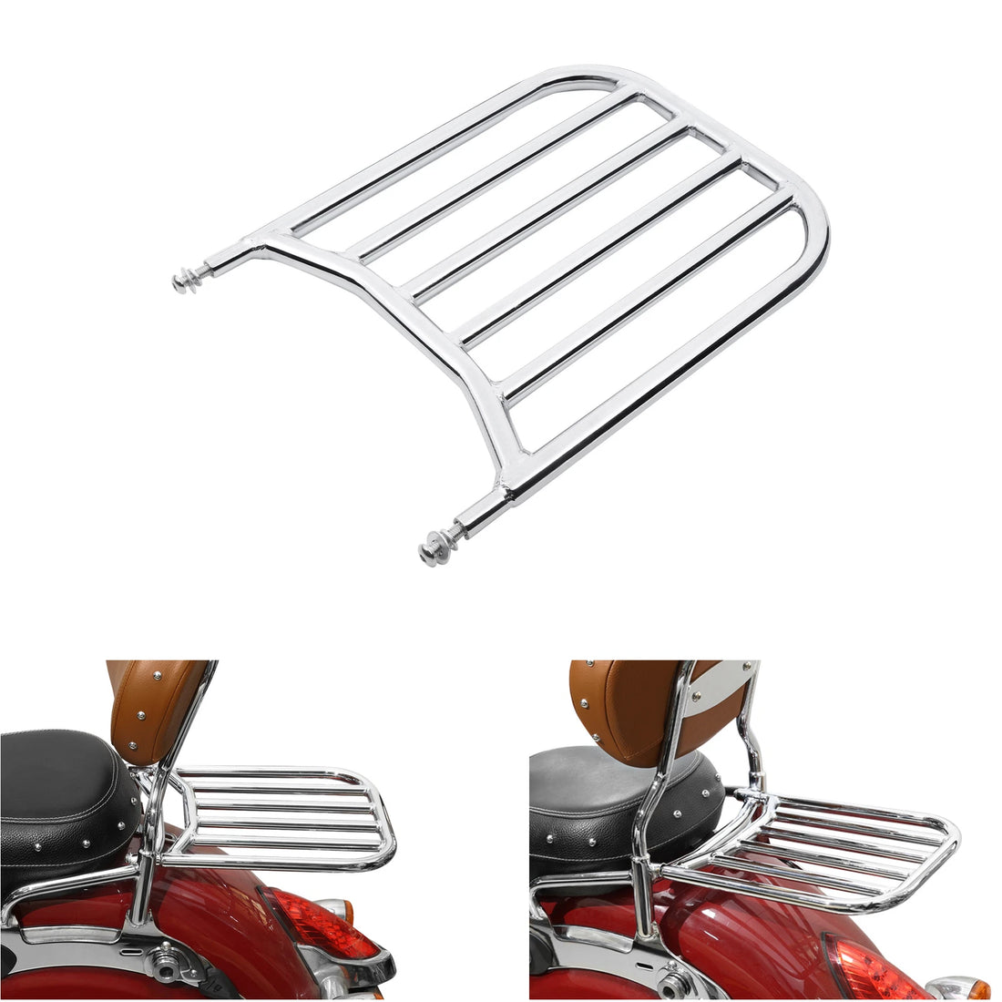 Backrest Sissy Bar Luggage Rack Fit For Indian Chieftain 2014-2025 21 22 Chrome