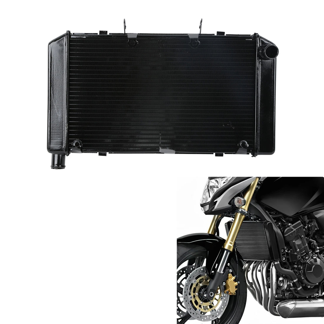 Replacement Radiator Cooler Fit For Honda CB600F Hornet 2007-2013 2012 Aluminum