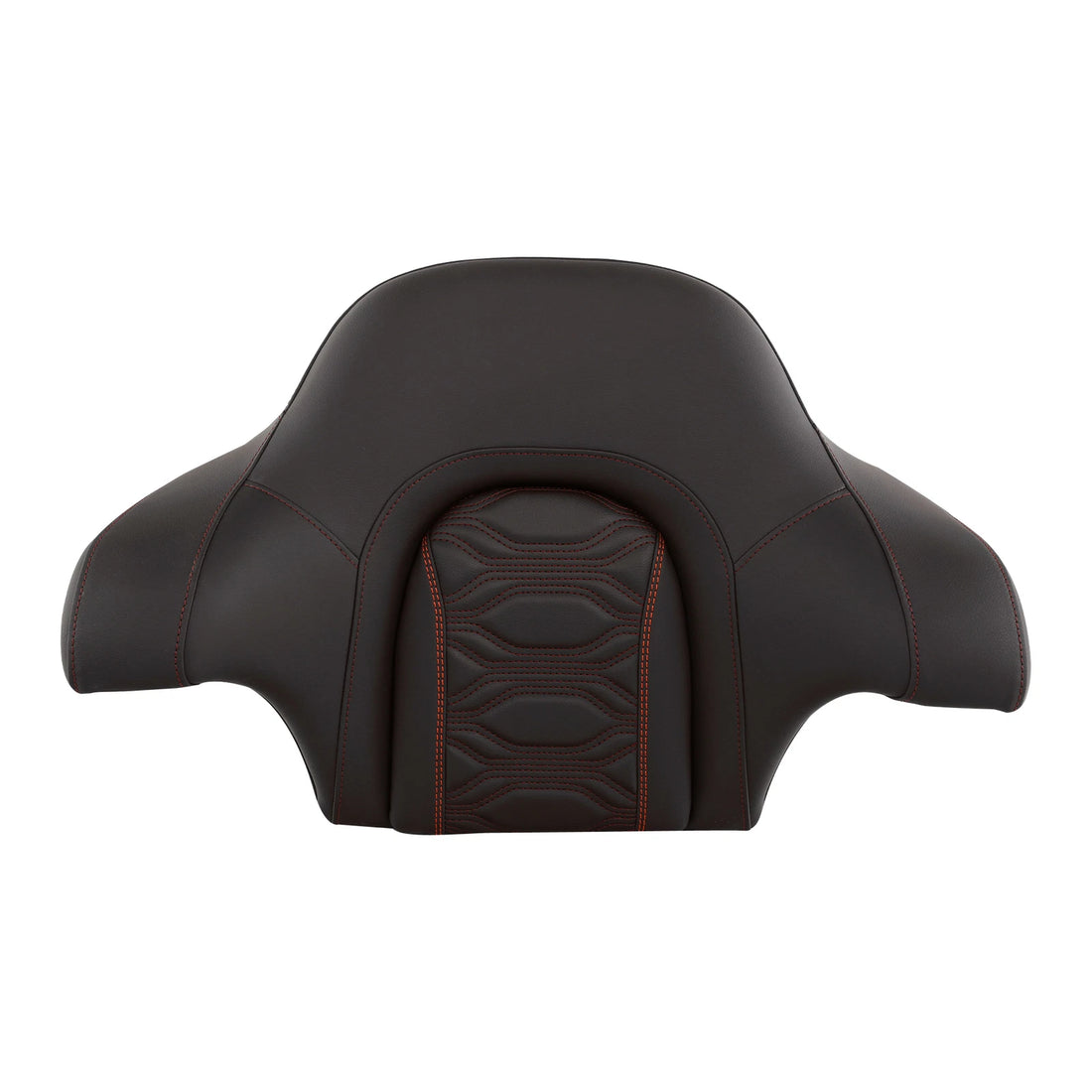 Brown Passenger Trunk Wrap-Around Backrest Fit For Harley Road King Glide 14-25