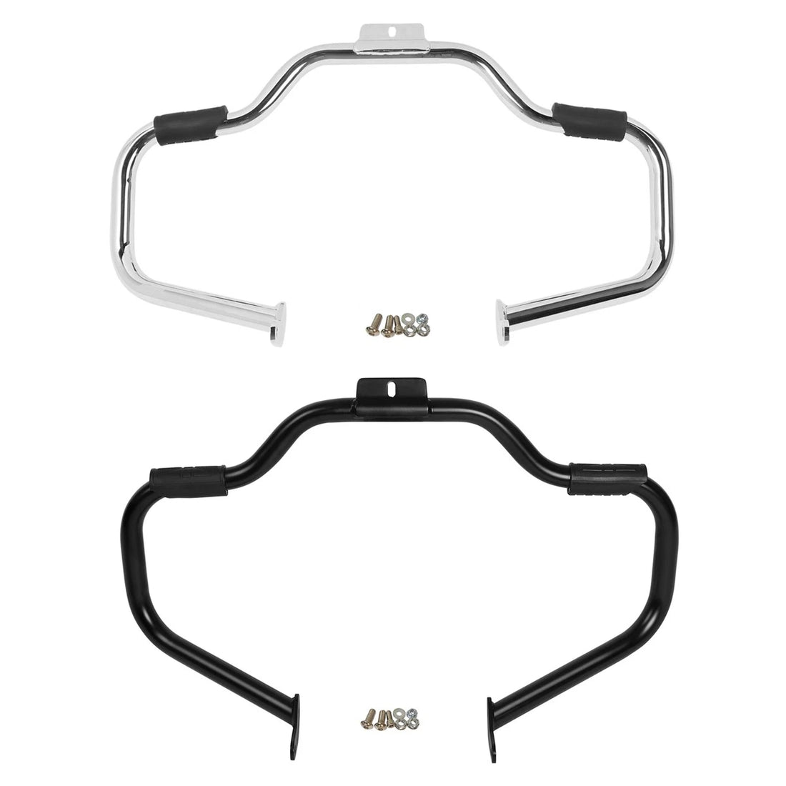 Mustache Engine Guard Crash Bar For Harley Softail Slim Fls Fat Boy Flstf 00-17