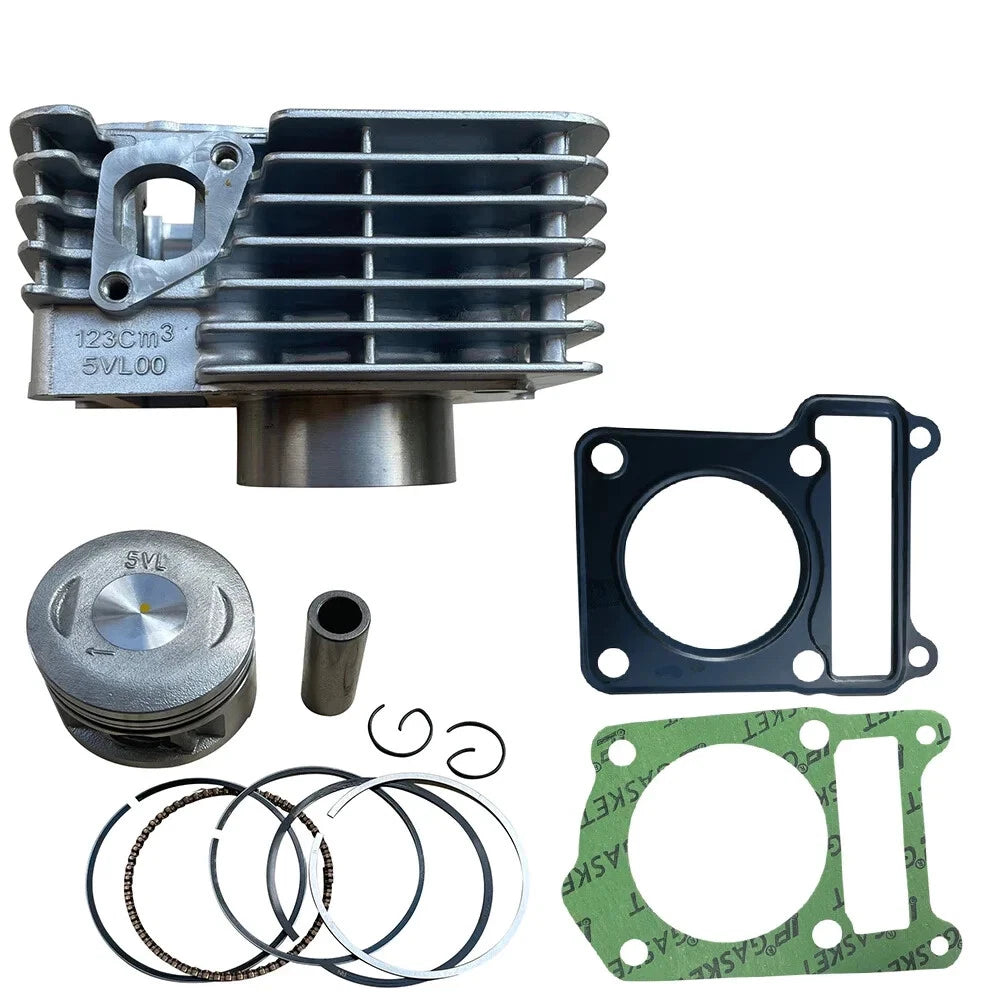 54mm Bore Cylinder Set Kits Piston Gasket Top Parts For Yamaha YBR125 XTZ125