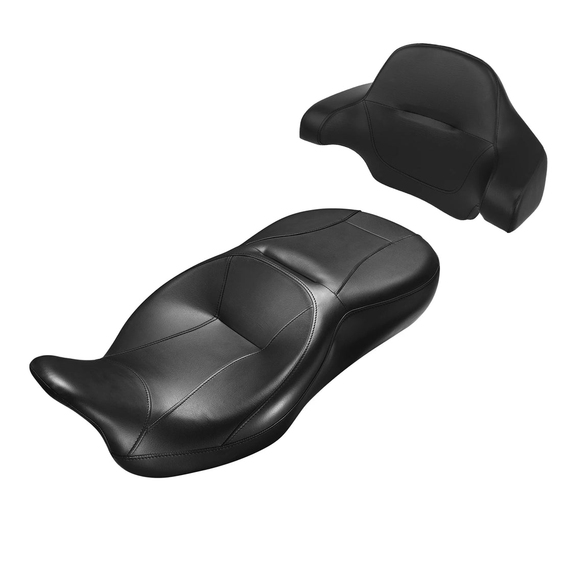 Driver Passenger Seat Backrest Pad Fit For Harley Touring Road King 2014-2023