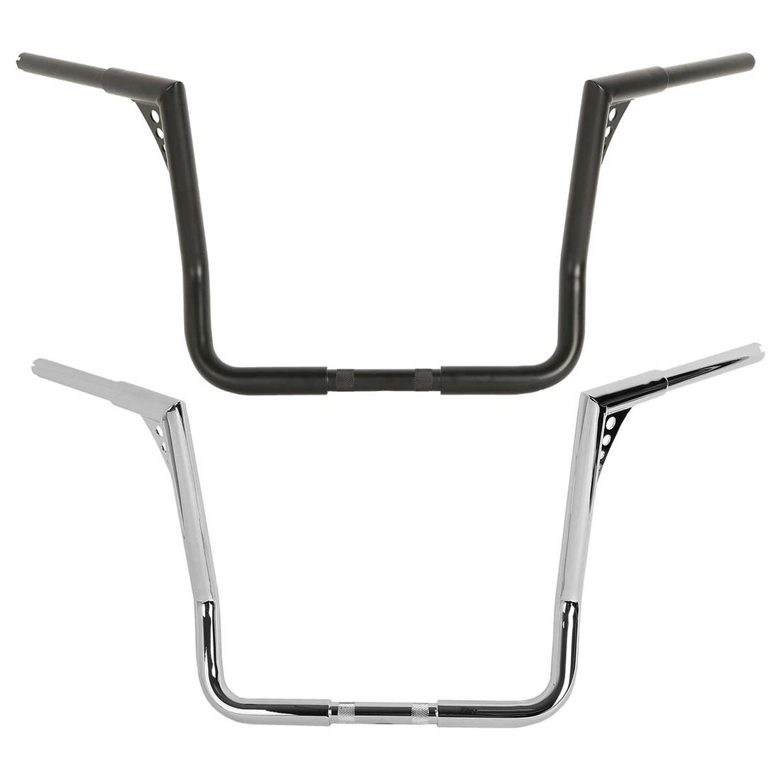 Chrome/Black 16" Ape Hanger 1 1/4" Handlebar Fit For Harley Electra Glide 82-24