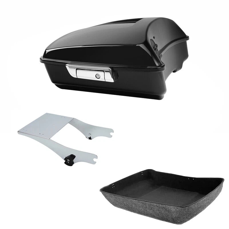 Chopped Trunk Two-Up Mount Rack Fit For Harley Touring 1997-2008