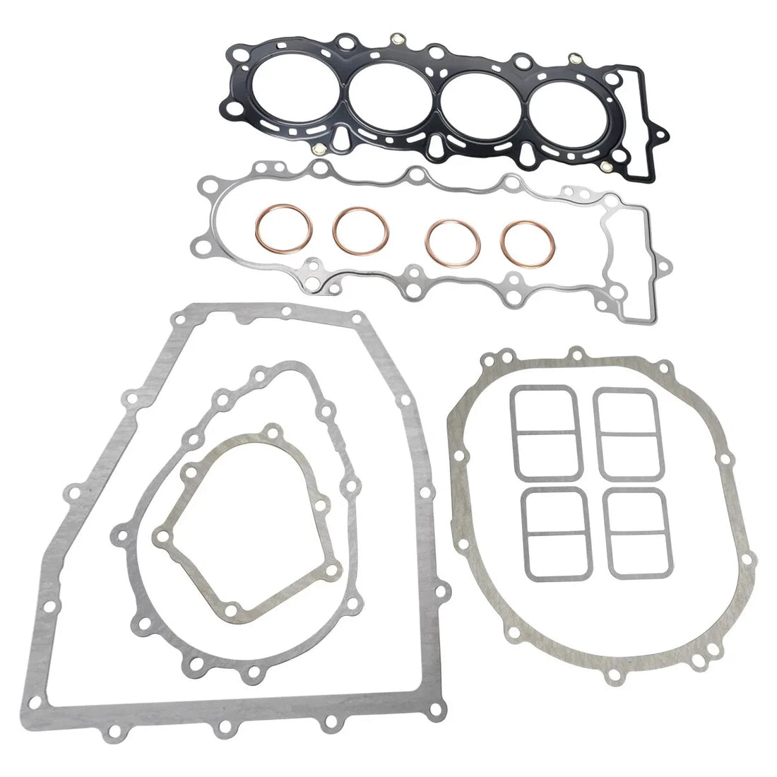 Full Set Crankcase Covers Oil Pan Gasket Kit For Kawasaki Ninja ZX6R ZX600 95-99