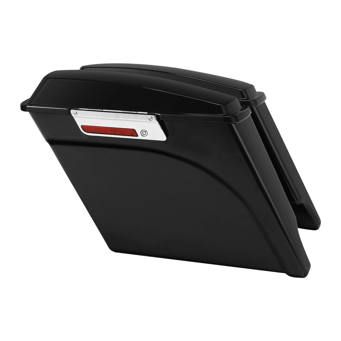 5" Vivid Black Stretched Saddlebags Fit For Harley Touring Road Glide 1993-2013