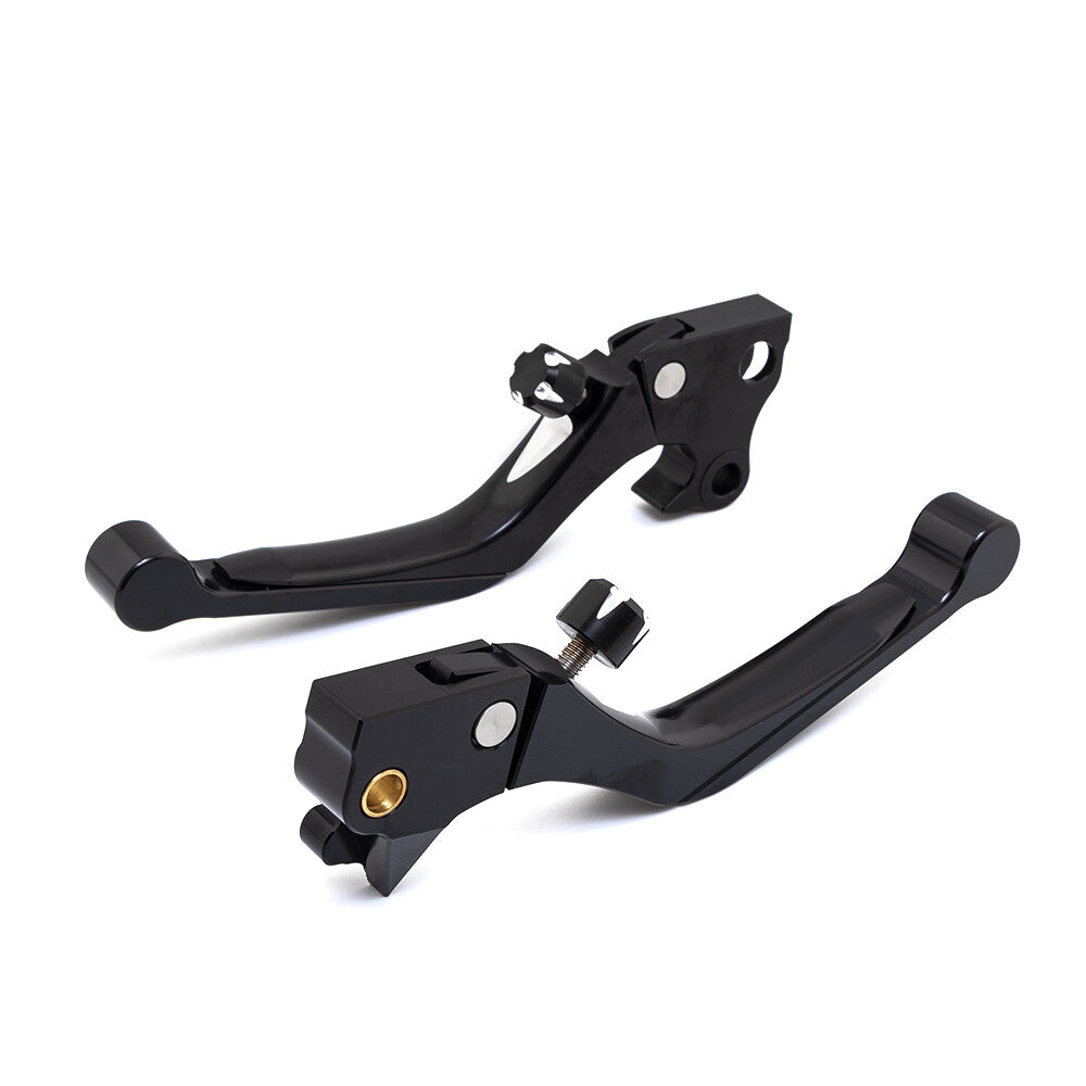 Black CNC Extend Adjustable Brake Clutch Lever For Harley Iron 883 1200 XL 04-13