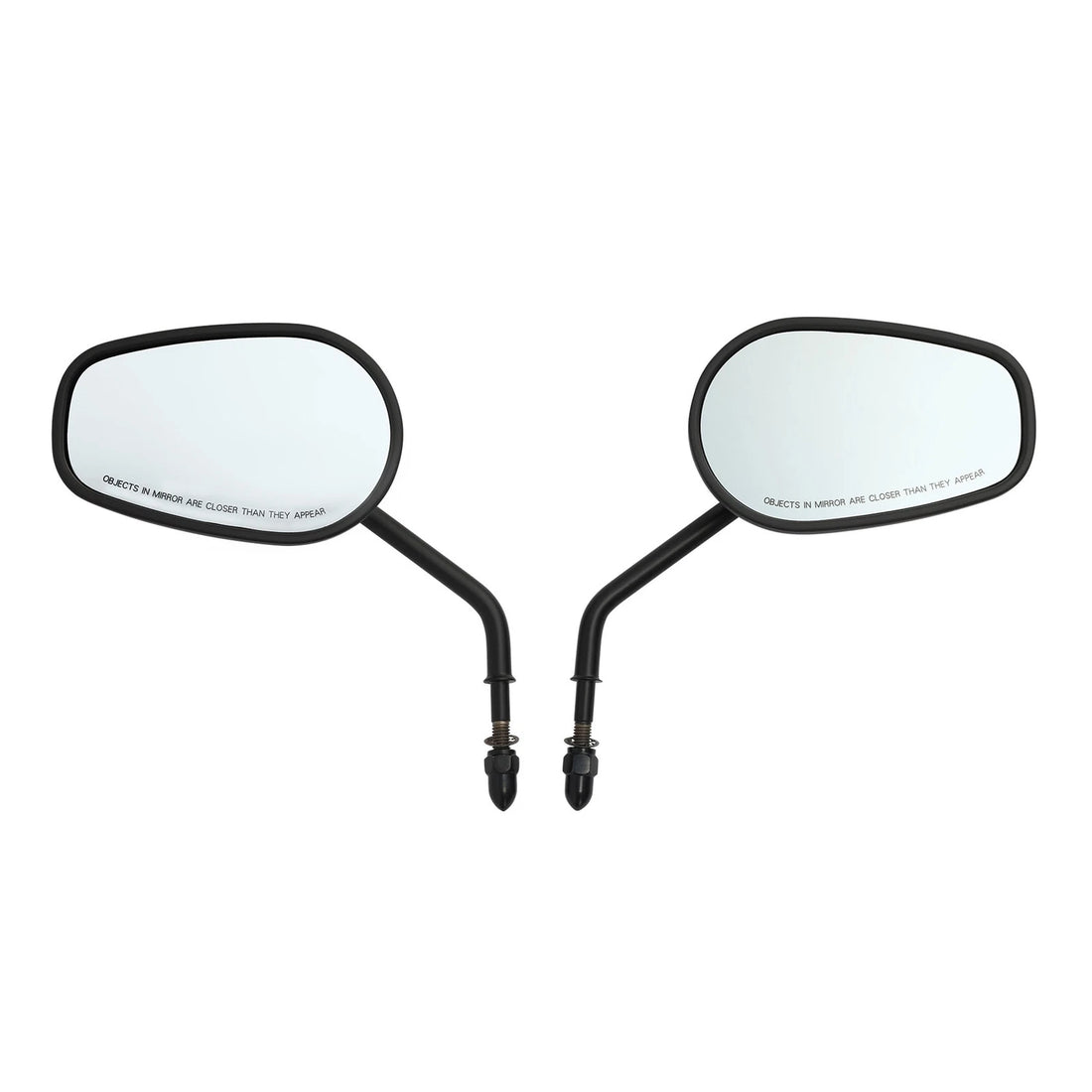 Matte Black Rear View Mirrors Fit For Harley Heritage Softail Slim Deluxe Flss