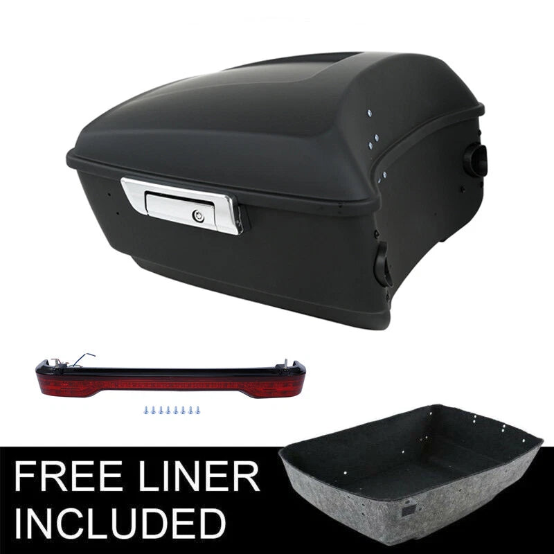 Matte Black King Trunk Brake Tail LED Light Fit For Harley Touring FLTRX 2014-26